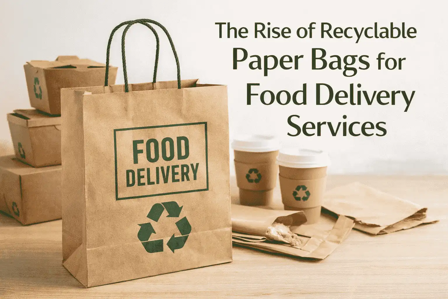 The Rise of Recyclable Paper Bags for Food Delivery Services